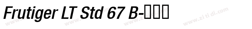 Frutiger LT Std 67 B字体转换